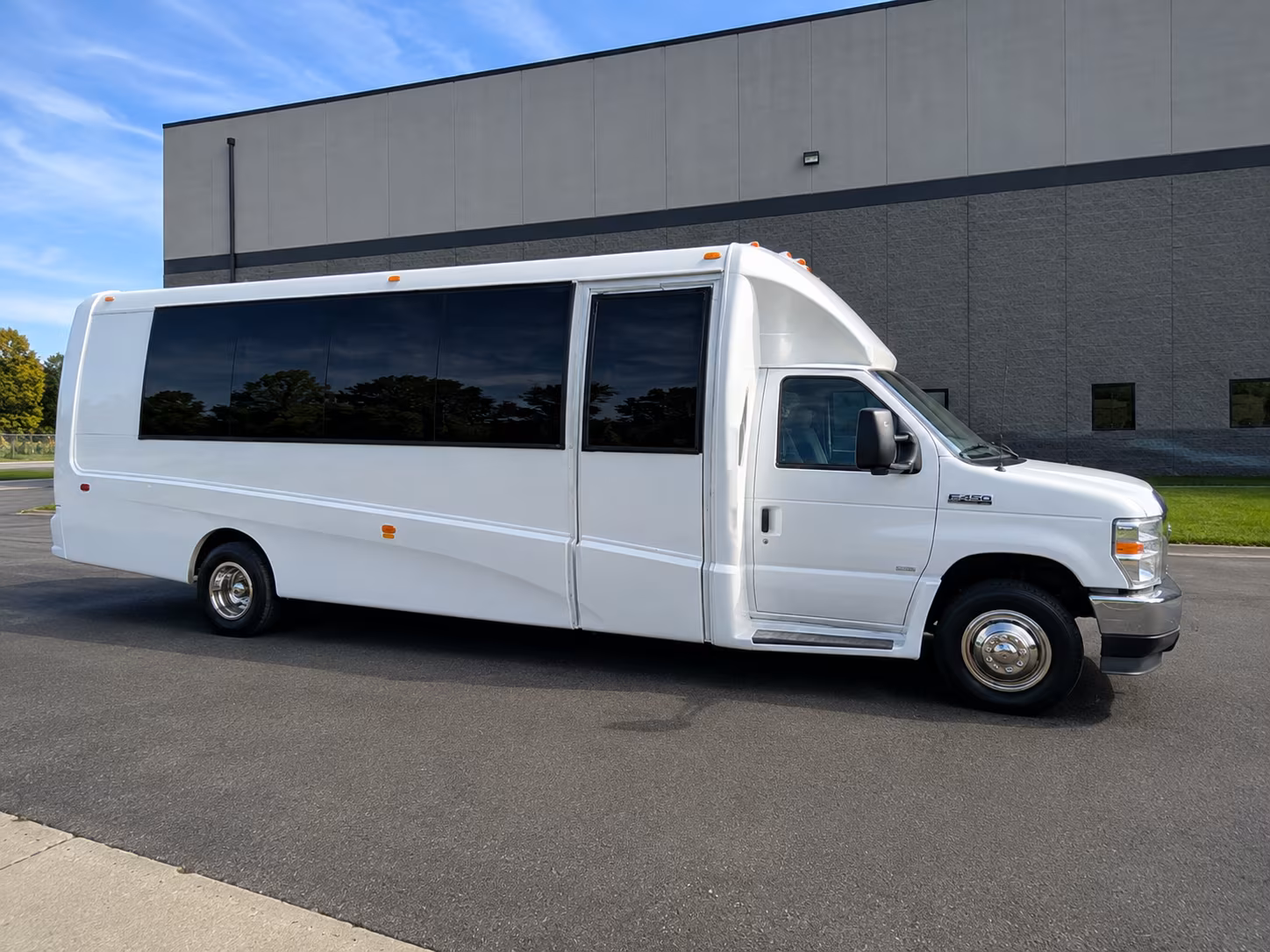 every guest arrives together when you book a rehearsal dinner shuttle in garland