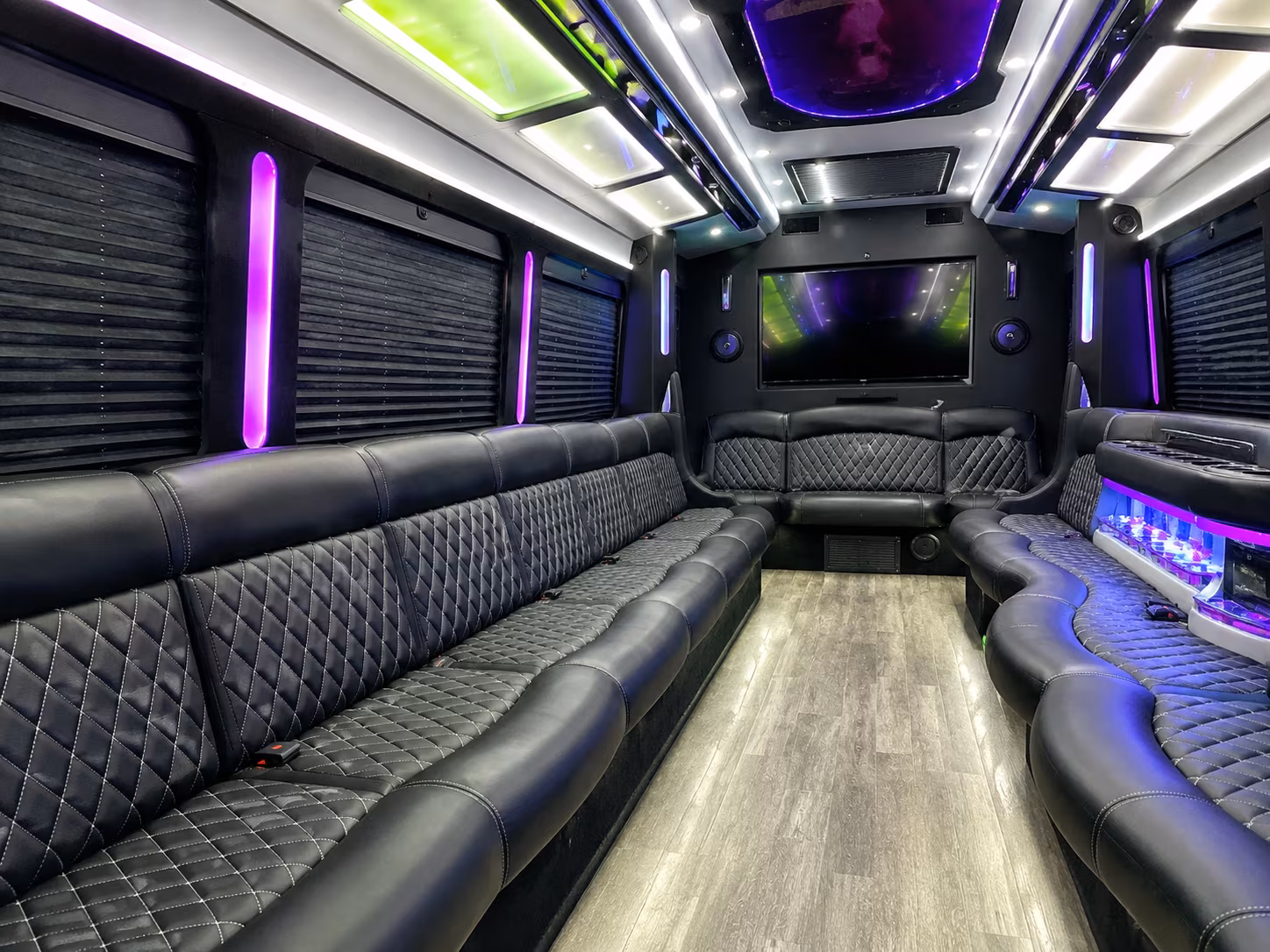 garland holiday party bus rental