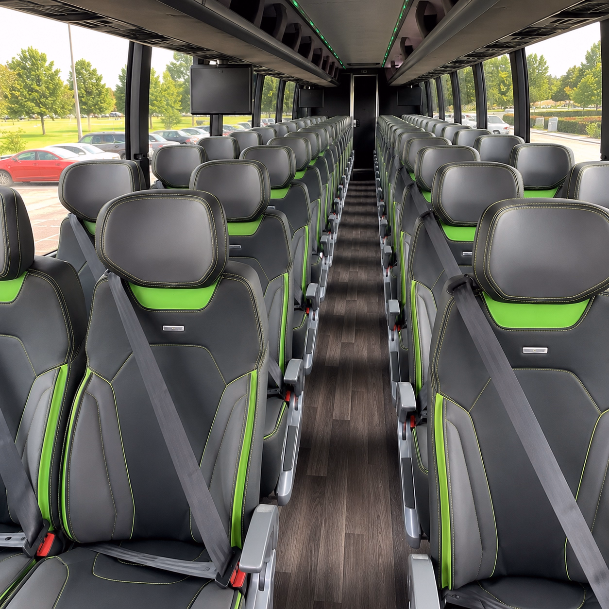garland school event transportation onboard seating