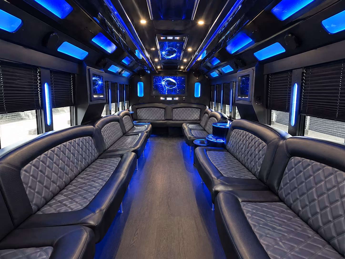 garland sporting event party bus rental